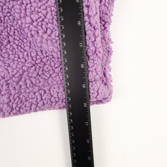 Care Bears Womens XXL Crop Full Zip Fleece Embroidered Grumpy Bear Purple Cozy - Picture 5 of 11